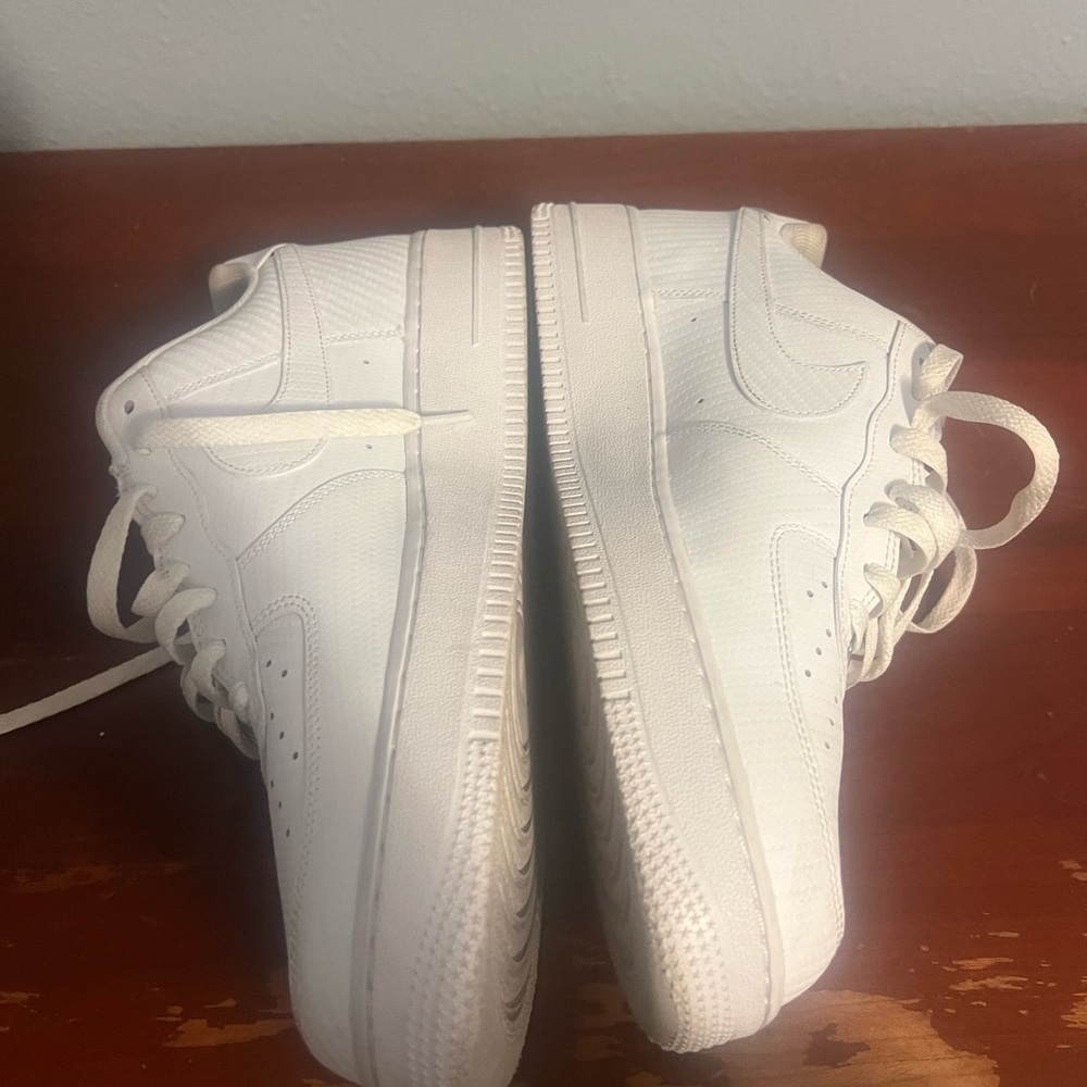 Nike Air Force 1 White Sneakers - Picture 2 of 7